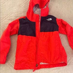 The North Face Vibrant Red and Black Hooded Jacket